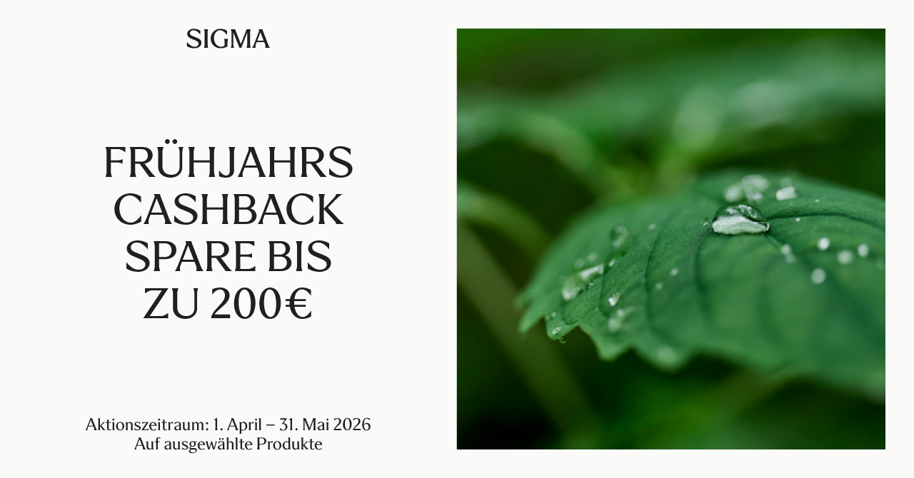 SIGMA FRÜHJAHRS-CASHBACK