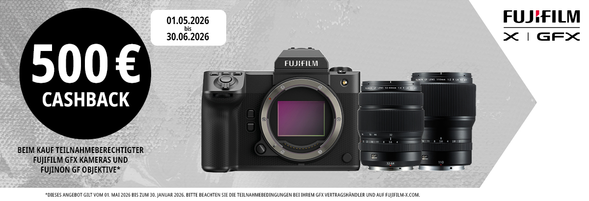 FUJIFILM GFX CASHBACK AKTION