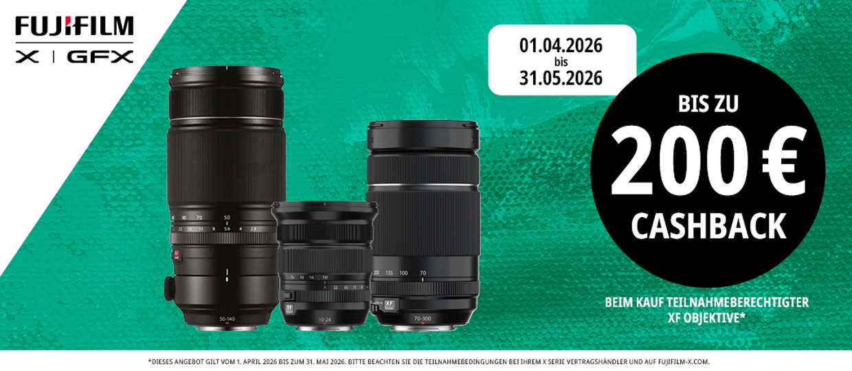 FUJIFILM XF-OBJEKTIV CASHBACK