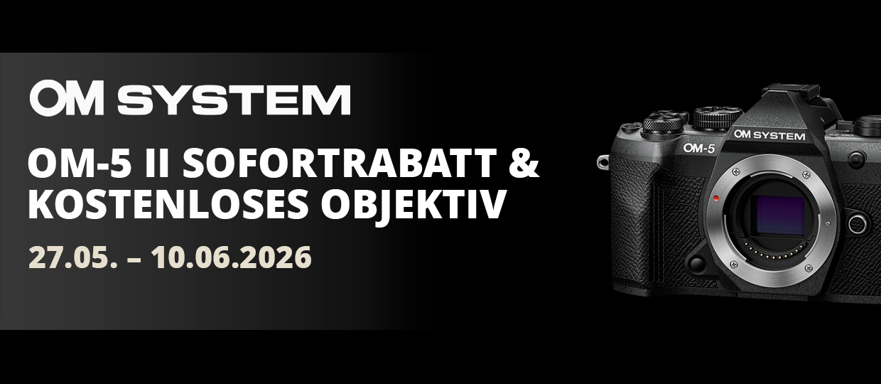 OM SYSTEM OM-5 II SOFORTRABATT-AKTION & KOSTENLOSES OBJEKTIV