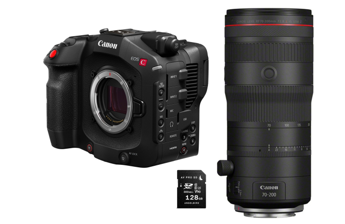 EOS C80 (Filmmaker-Bundle) + Canon RF 70-200mm F2.8 L IS USM Z inkl. GRATIS Angelbird 128 GB V90 SD Karte AV PRO UHS-II