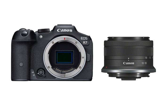 Canon EOS R7 Gehäuse + Canon RF-S 4,5-6,3/10-18 mm IS STM