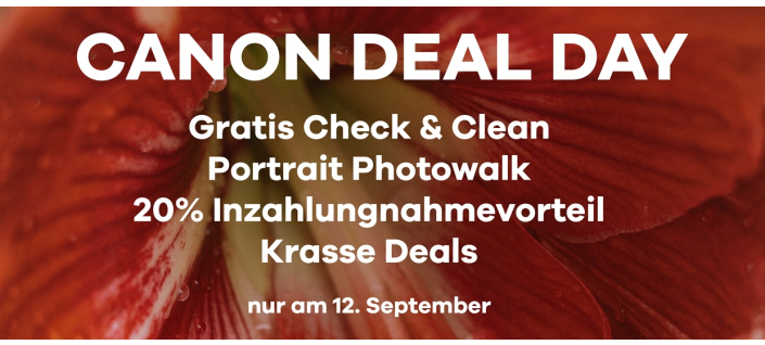CANON DEAL DAY AM 12. SEPTEMBER