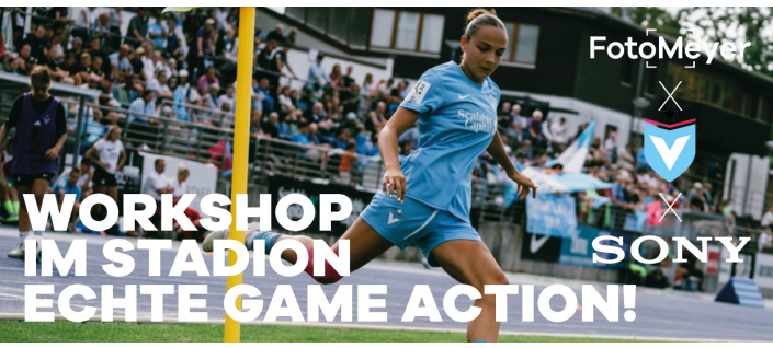 LIVE AM SPIELFELDRAND FOTOGRAFIEREN | SONY WORKSHOP MIT JULIA HAAKE VOM FC VIKTORIA BERLIN