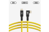 COBRAUNION USB-C Tether Cable - 5M 20G - Yellow - Angled
