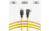 COBRAUNION USB-C Tether Cable - 10M 10G - Yellow - Angled