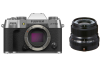 Fujifilm X-T50 silber Gehäuse + Fujifilm Fujinon XF 23 mm F2,0 R WR schwarz