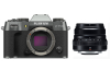 Fujifilm X-T50 charcoal silber Gehäuse + Fujifilm Fujinon XF 35 mm F2,0 R WR schwarz