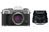 Fujifilm X-T50 silber Gehäuse + Fujifilm Fujinon XF 35 mm F2,0 R WR schwarz