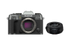 Fujifilm X-T50 charcoal silber Gehäuse + Fujifilm Fujinon XF 23 mm F2,8 R WR schwarz