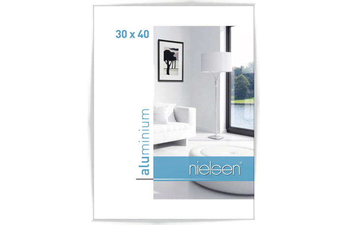 Nielsen Alu Rahmen C2 30x40 weiß glänzend