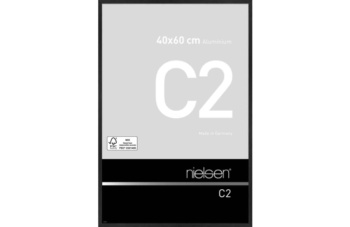 Nielsen Alu Rahmen C2 40x60 struktur schwarz matt