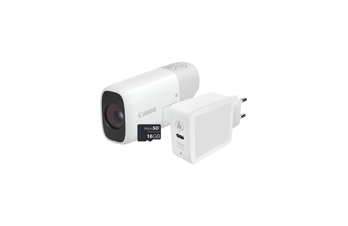 Canon PowerShot ZOOM WH Essential Kit, Weiß