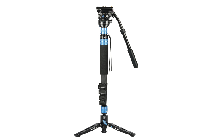 Sirui Stativ P-325FL+VH-10 Multifunction Einbein Carbon mit Videoneiger VH-10