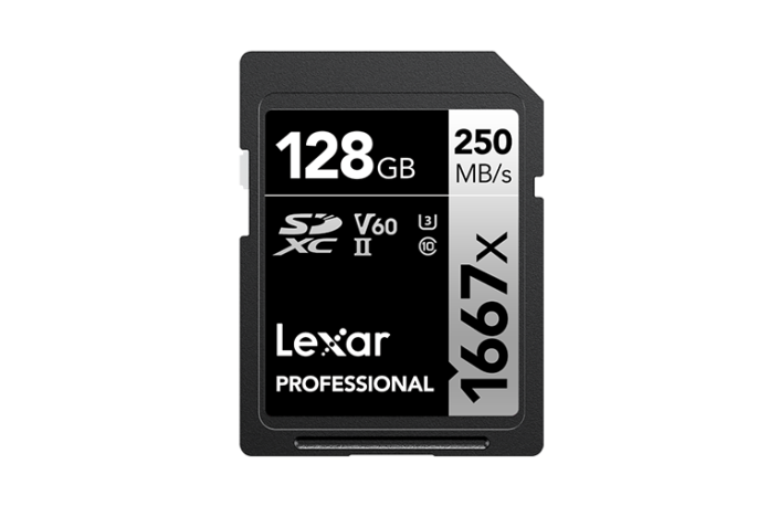 Lexar Professional 1667x UHS II SDXC 128 GB, C10, U3, V60 - LSD128CB1667