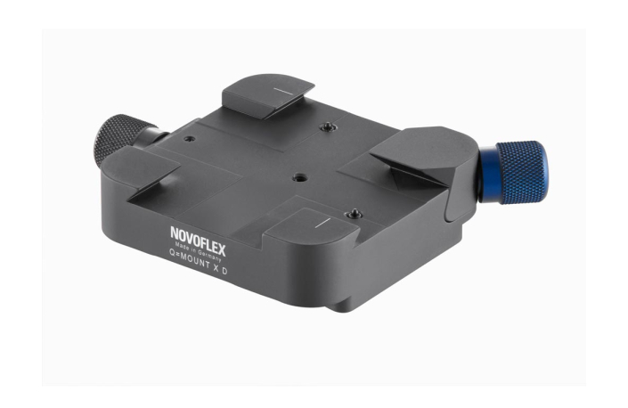 Novoflex Q-Mount XD Kupplung mit Kreuzklemmung oben, einfach unten