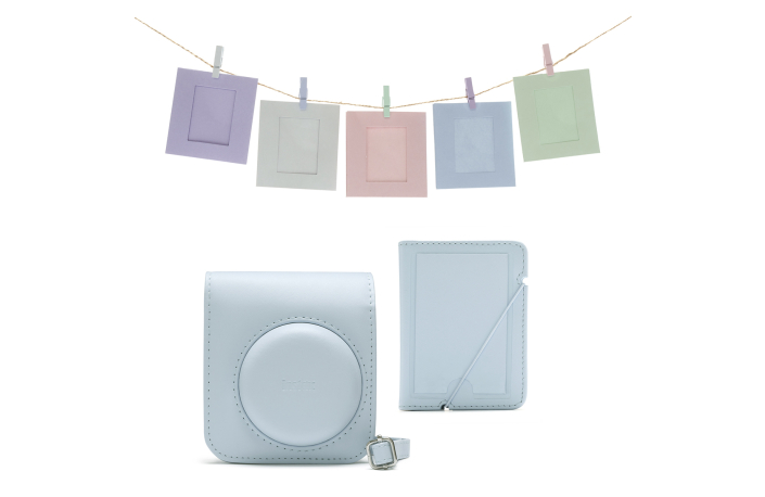 Fujifilm Acc.-Kit Instax Mini 12 pastel blue, Tasche, Album+10 Fotokartenlila