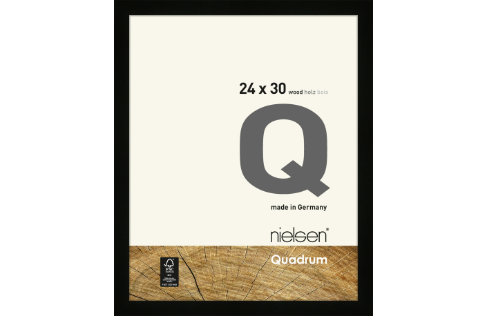 Nielsen Holz Rahmen Quadrum 24x30 schwarz