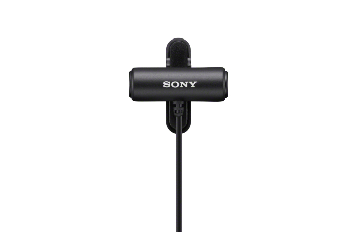 Sony ECM-LV1 Ansteckmikrofon mit Stereo-Tonaufzeichnung, Schwarz