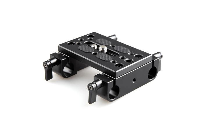 SmallRig 1775 Befestigungsplatte 15 mm mit doppelter 15 mm-Rodaufnahme