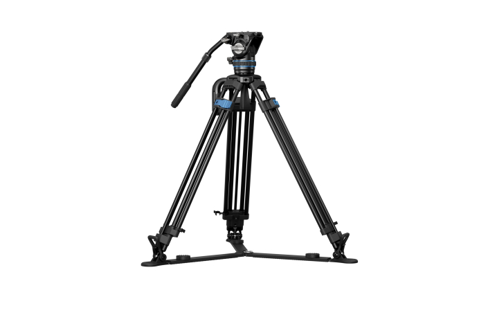 Sirui SQ75A Semi Professional Aluminium 1 Step Broadcaststativ + S5 Fluid Videoneiger