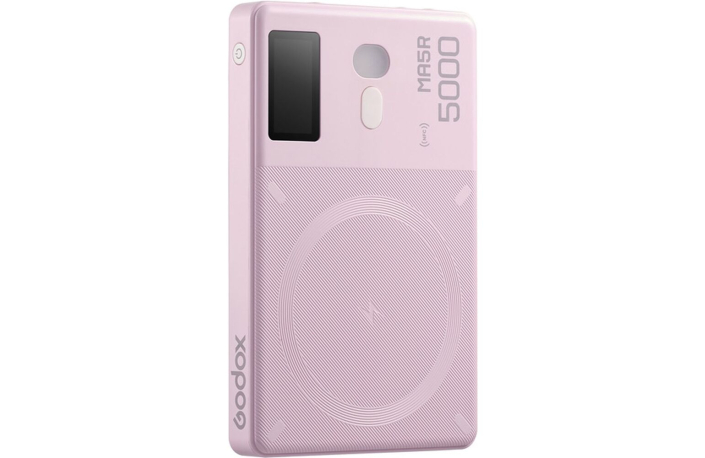 Godox MA5R pink - RGB Panel Light for Power Bank