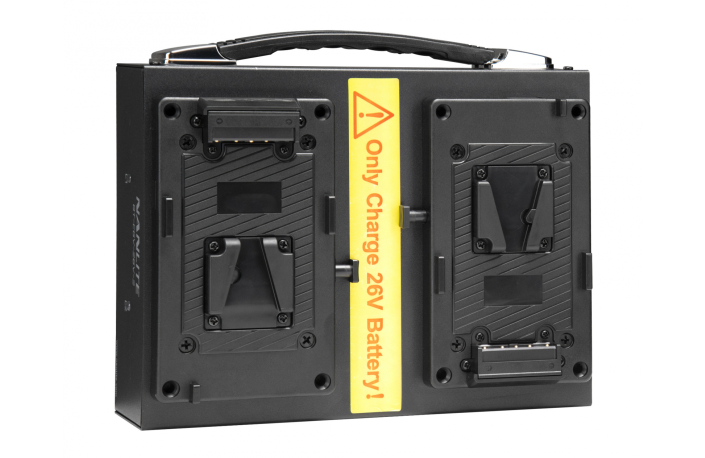 NANLITE Ladegerät BT-CGV-26V-2, für 2 NANLITE V-Mount-Akkus 26 V