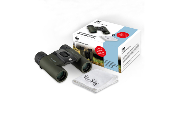 Olympus Fernglas 8x25 WP II waldgrün Special Edition mit PH Tuch