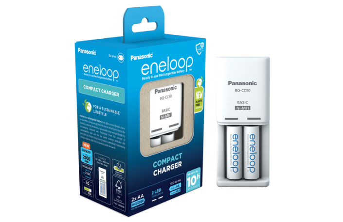 Panasonic eneloop Ladegerät BQCC50 inkl. 2xAA 2000 mAh