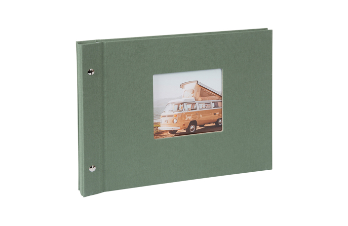 Goldbuch Schraubalbum Bella Vista 30x25, weiße Seiten artischocke