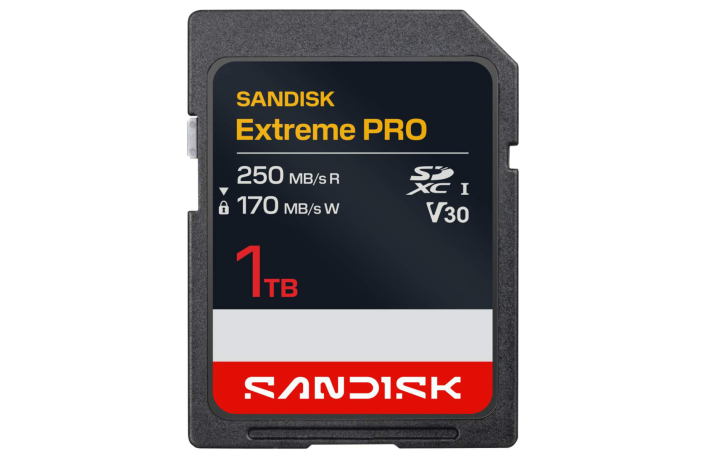 SanDisk 1 TB SDXC-Karte Extreme PRO UHS-I V30 U3 R250MB/s / W170MB/s 4K UHD