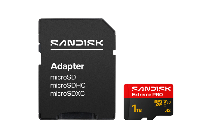 SanDisk 1 TB microSDXC-Karte Extreme PRO UHS-I R250 MB/s / W170 MB/s + SD-Adapter