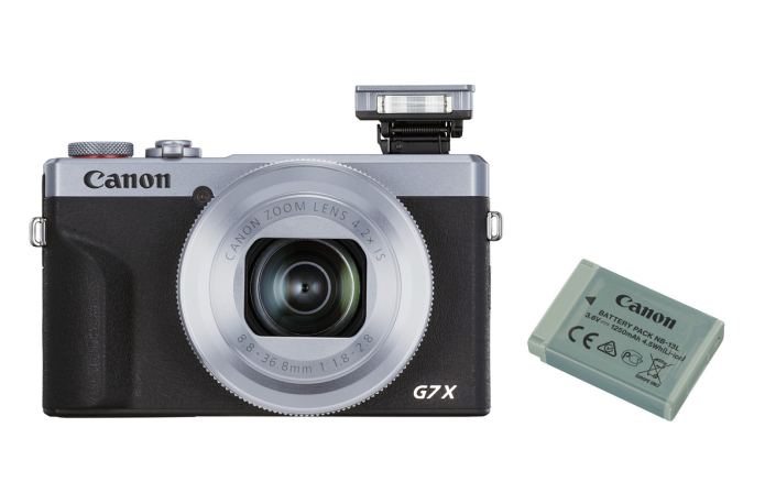 Canon Powershot G7X Mark III silver Battery Kit (inkl. Original Zweitakku)