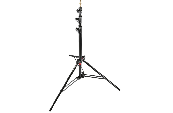 Manfrotto 3er-Set Lampenstativ Ranker schwarz mit Luftfederung (1005BAC-3)
