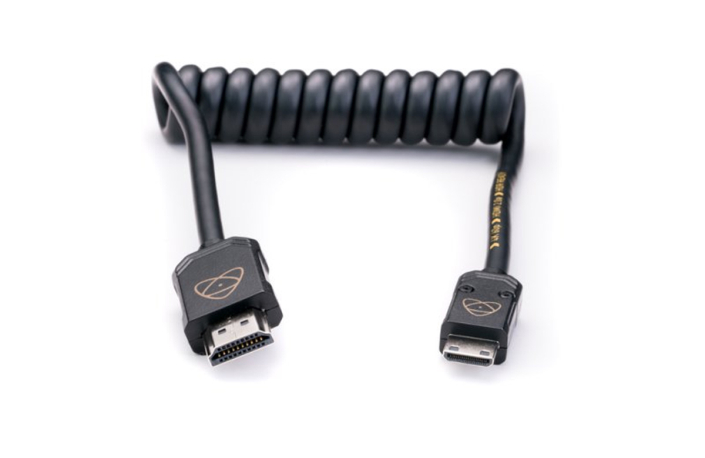 Atomos Full HDMI auf Mini HDMI 30-60 cm Spiralkabel