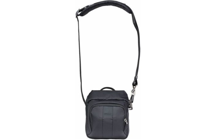 Pacsafe Camsafe LS crossbody square black Kameratasche mit Diebstahlschutz