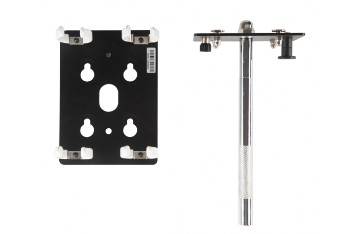 NANLITE Leuchtenhalterung HD-T12-2-P, für 2 Leuchten PavoTube, Befestigung in 16 mm (5/8“)-Normhülse