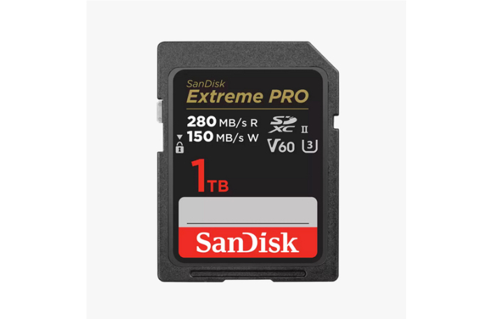 SanDisk 1 TB SDXC Extreme PRO 150MB/s V60 UHS-II Class10 R280-/W