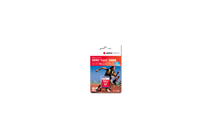 AgfaPhoto 64 GB SDXC-Karte Class10 W 50MB/s, R 100MB/s
