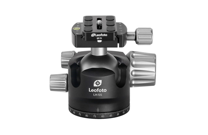 Leofoto LH-55 Kugelkopf mit QP-70 Kameraplatte