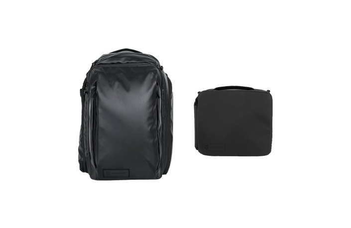 WANDRD Transit 45L Travel Backpack Black Essential+ Bundle