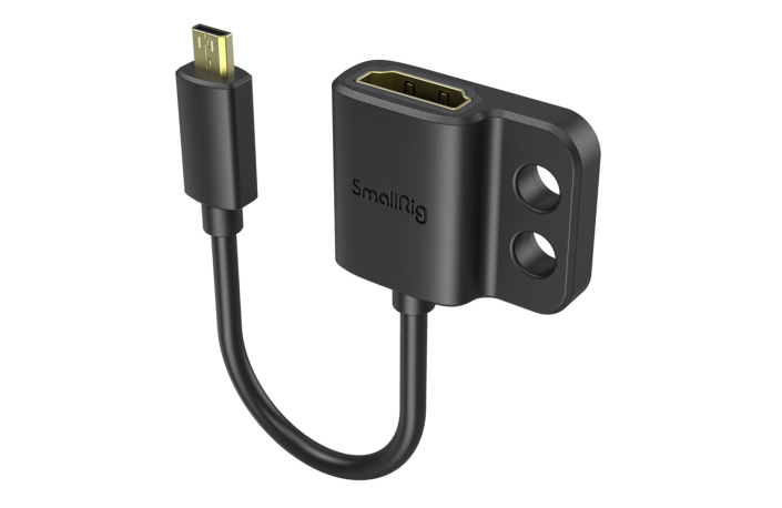 SmallRig 3021 Ultra Slim 4K HDMI 2.0 Adapter-Kabel (D zu A)