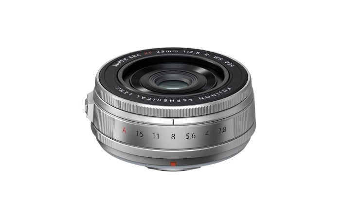 Fujifilm Fujinon XF 23 mm F2.8 R WR PD, silber