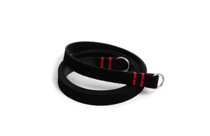 Seam Strap Kameragurt Wildleder 100cm Schwarz - made in Germany -