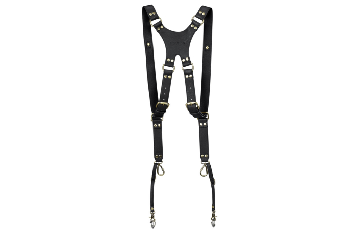 Loulex Kameragurt double-strap Holster für zwei Kameras Black