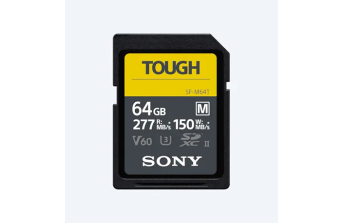 Sony 64 GB SDXC Cl10 UHS-II U3 V60 TOUGH, 277/150 MB/s