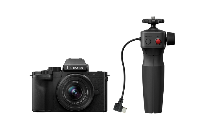 Panasonic Lumix DC-G100D Kit G 12-32mm F3,5-5,6+Stativ-Griff DMW-SHGR2