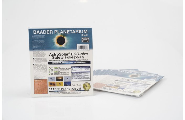 AstroSolar Sonnenfilterfolie ECO-size Safety Folie 5.0, 140x155 mm