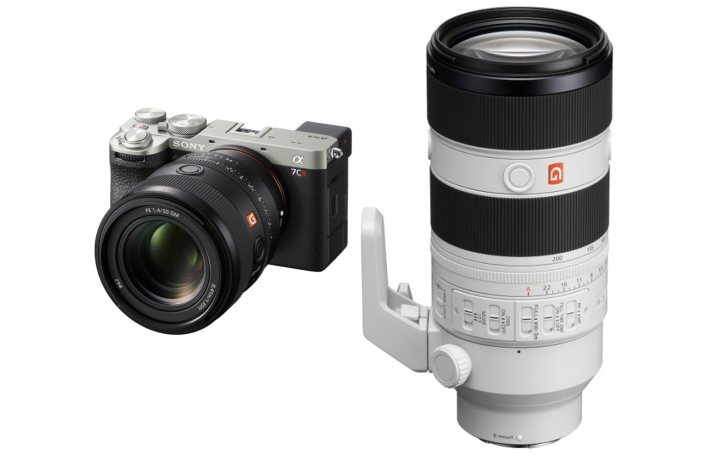 Sony Alpha ILCE-7CR silber + SEL FE 50/1,4 GM + SEL FE 70-200/2,8 GM2