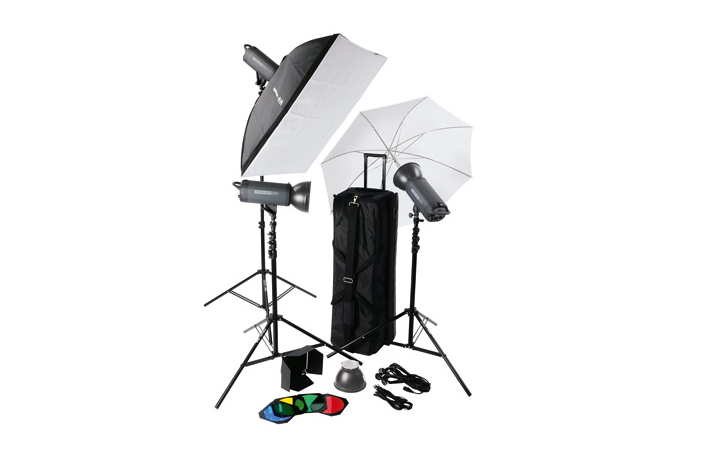 BIG HELIOS 300P II Profi-Blitzstudio 3er-Set